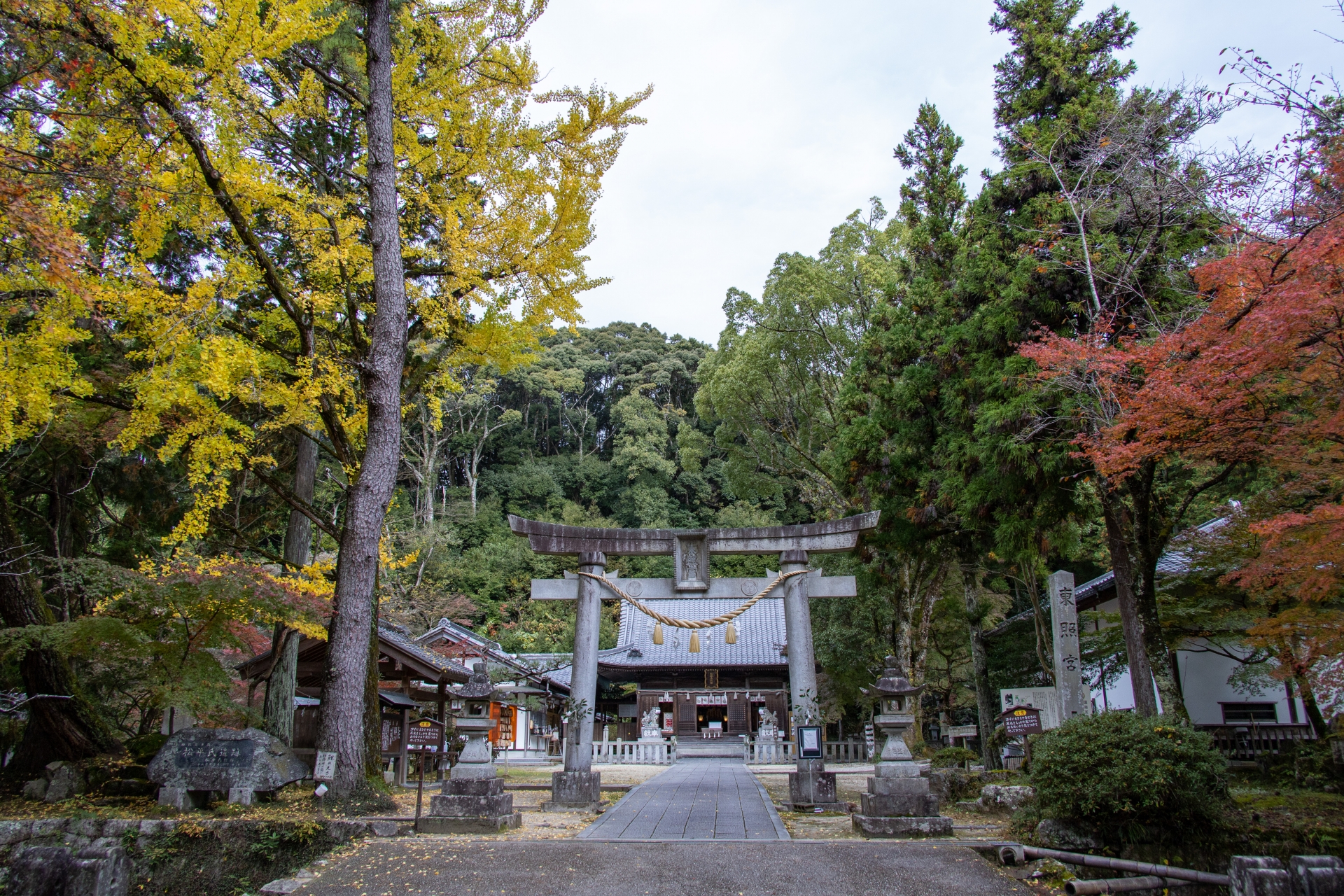 豊田市の松平東照宮の様子