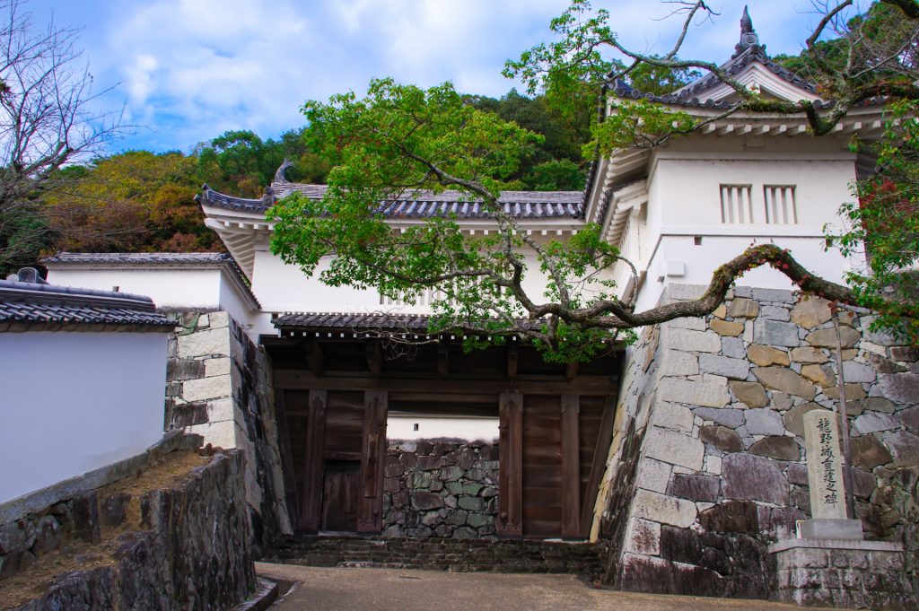 龍野城の城門の様子