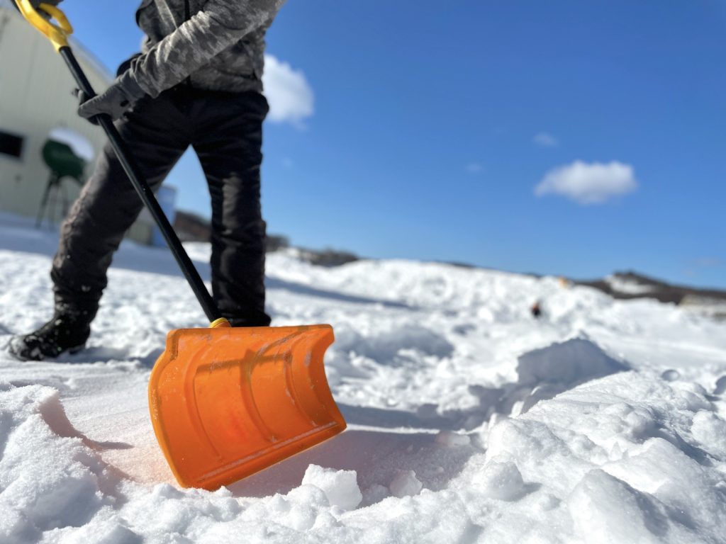 雪かきの様子
