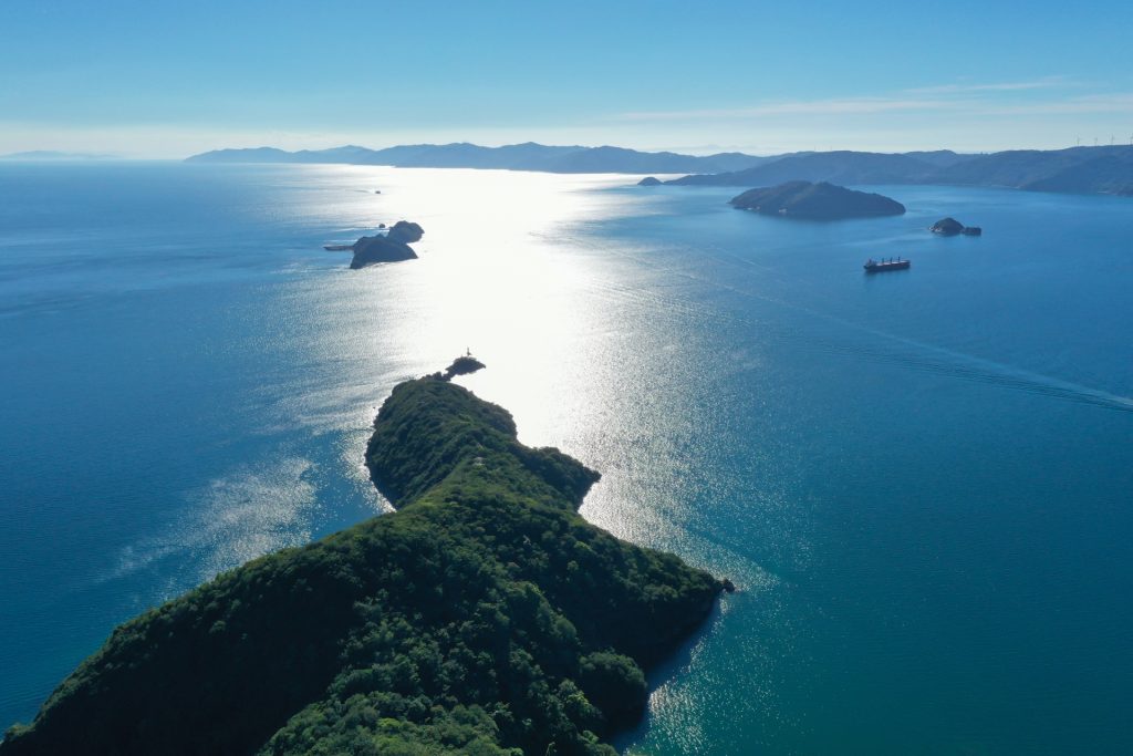 諏訪崎半島の風景の様子