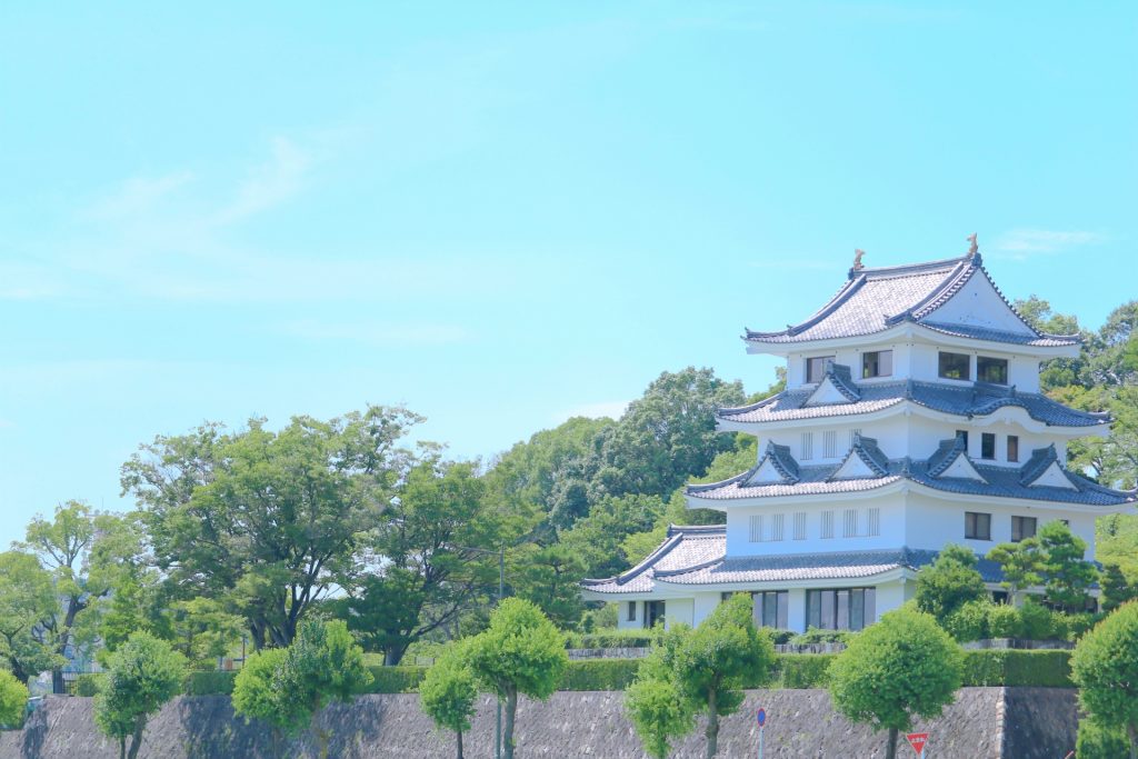 尾張旭市城山町の旭城の様子