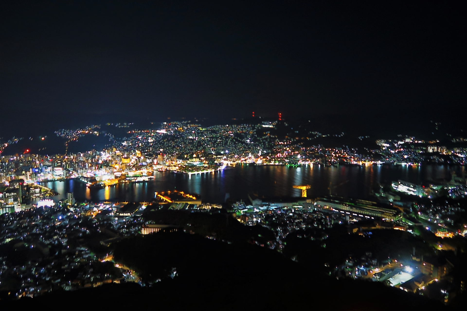 長崎の夜景の様子