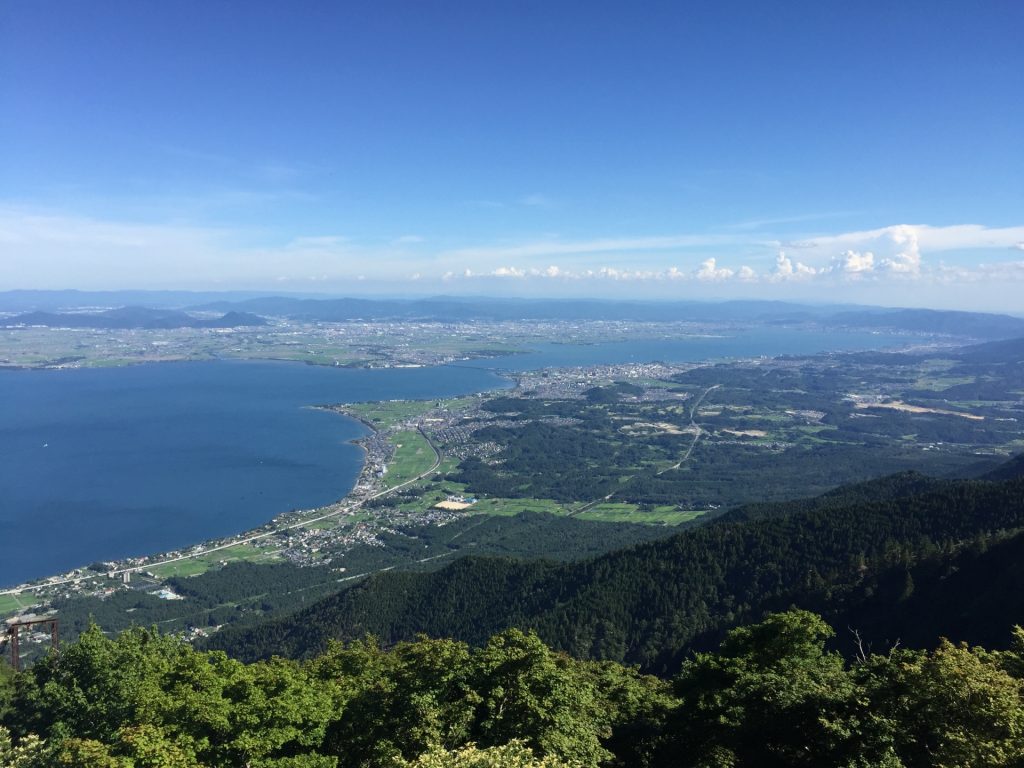 山から見た琵琶湖2の様子