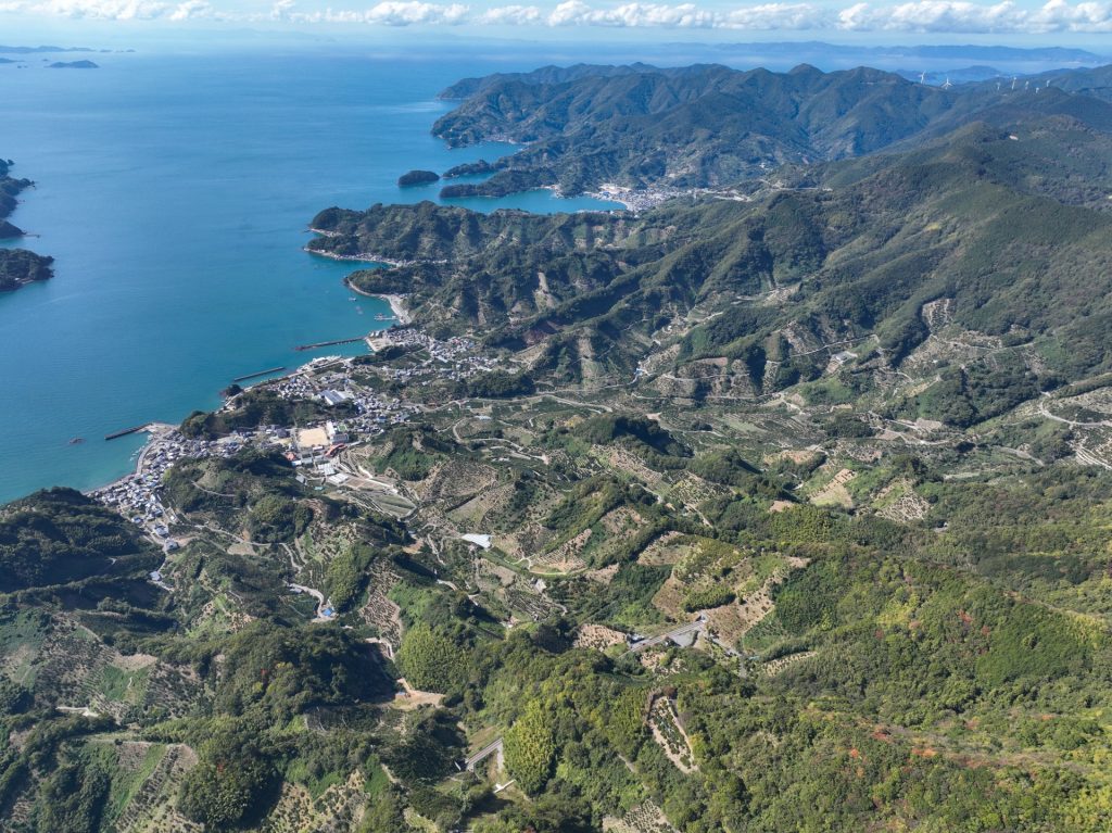 高森山山頂からの風景の様子