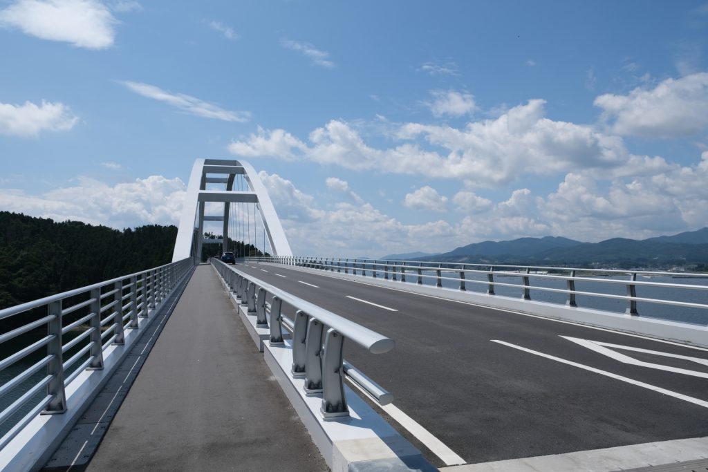 気仙沼大橋の風景の様子