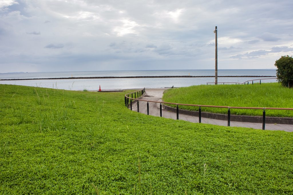 江口浜海浜公園の風景の様子