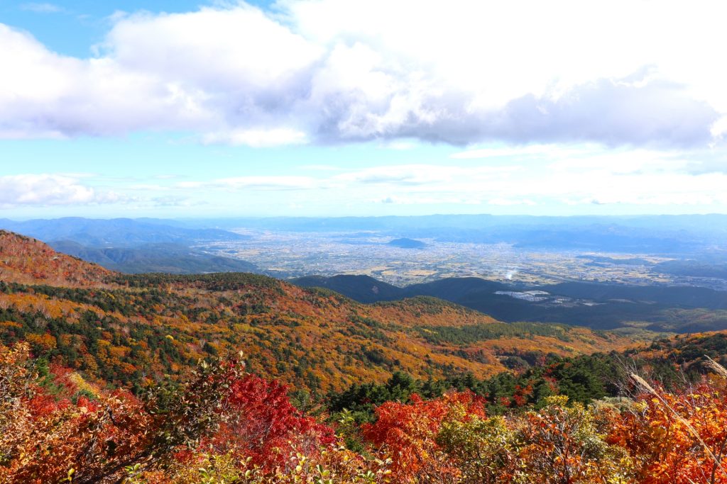 吾妻山の紅葉02の様子