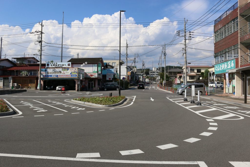 中之条駅前の様子