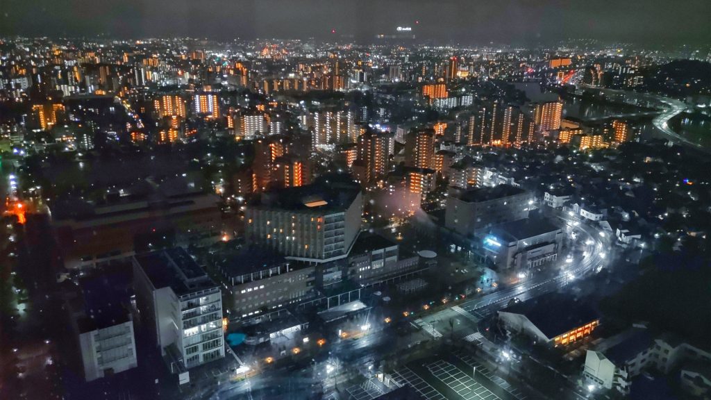 福岡市の夜景の様子