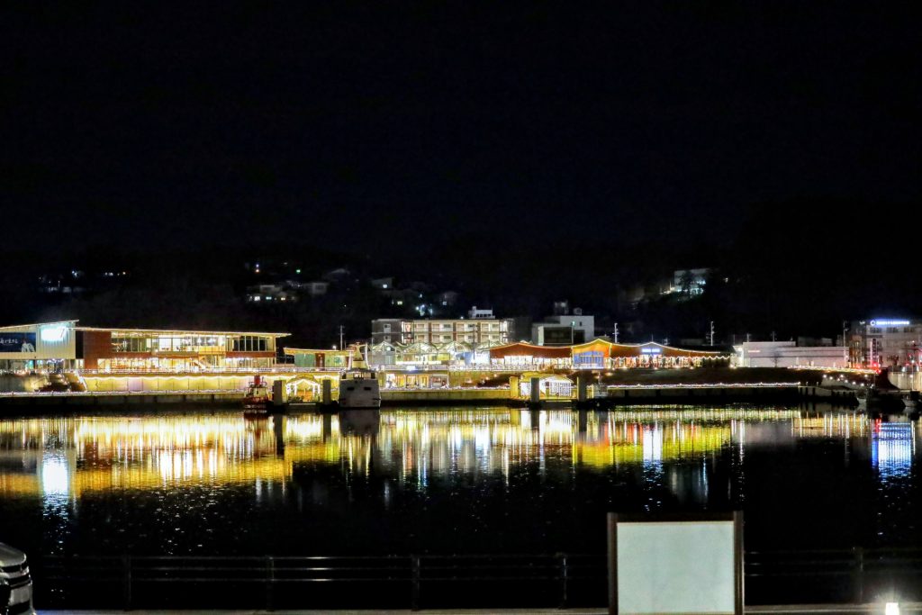 気仙沼市の港の様子