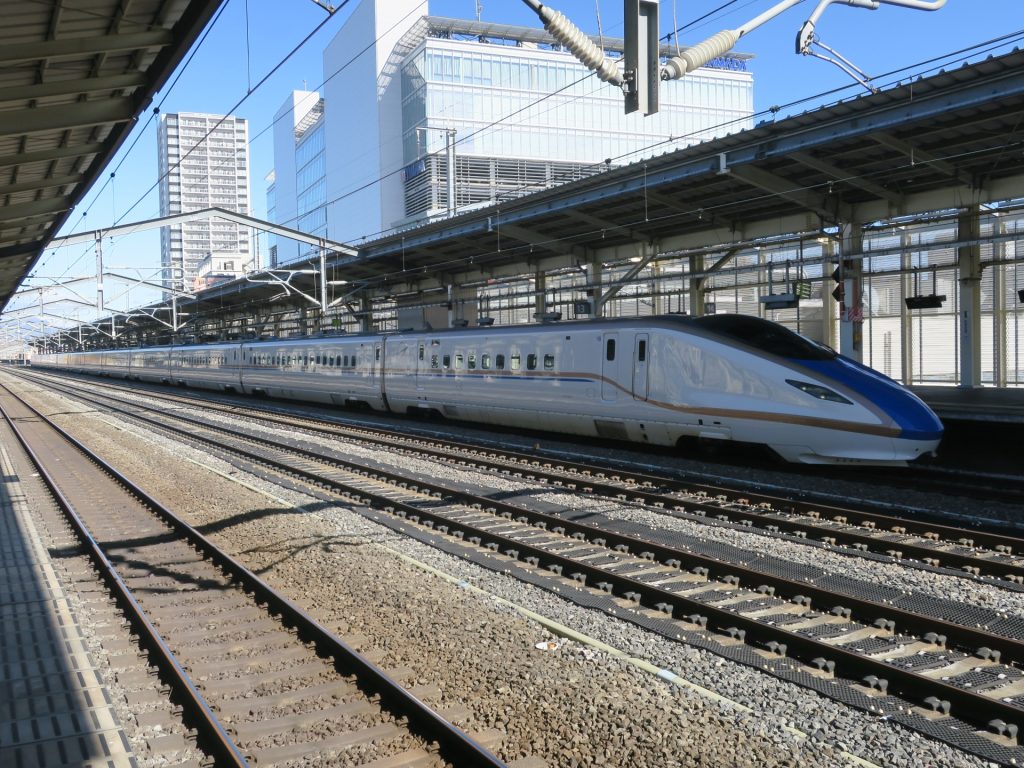 あさま号 高崎駅入線の様子
