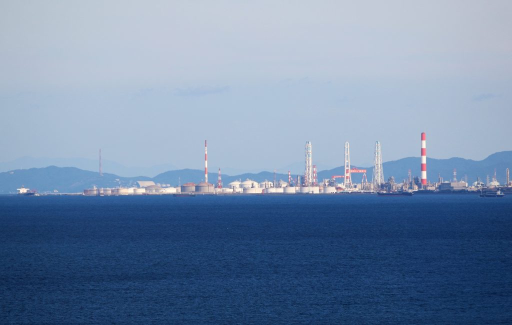 大分臨海工業地帯の様子