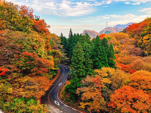碓氷峠の様子