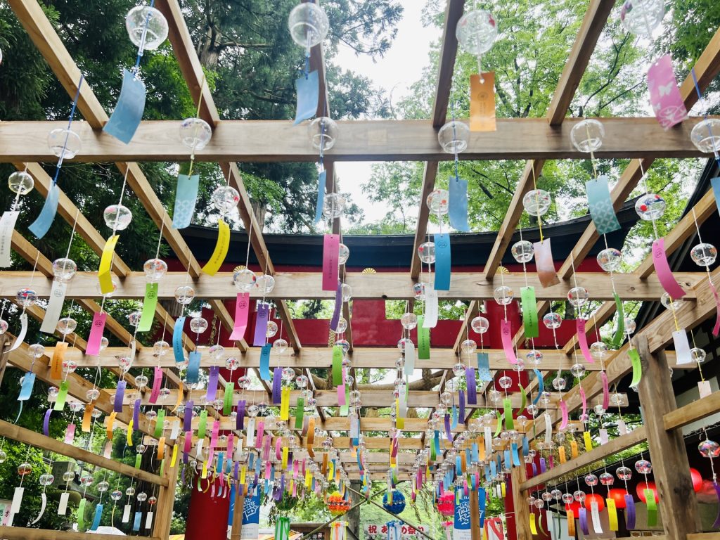 風鈴祭り　伊佐須美神社の様子