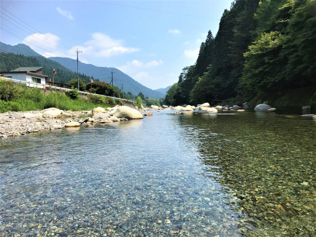 大芦川と空の様子