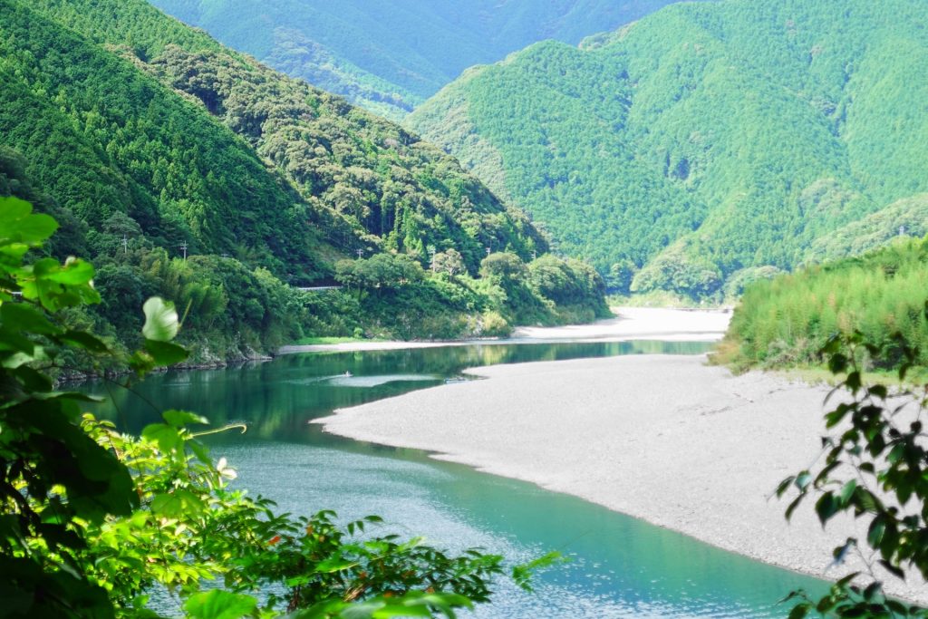 四万十川の中流の様子