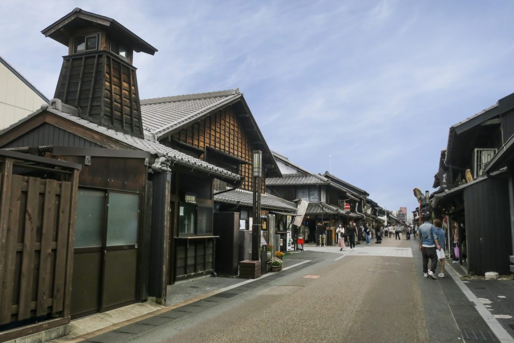 犬山城下町の様子