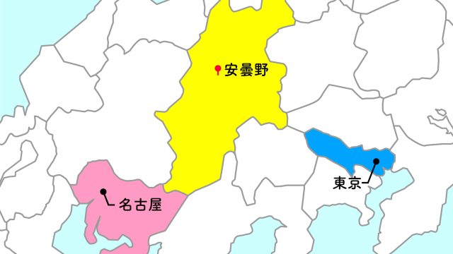 移住地と主要都市の位置関係図